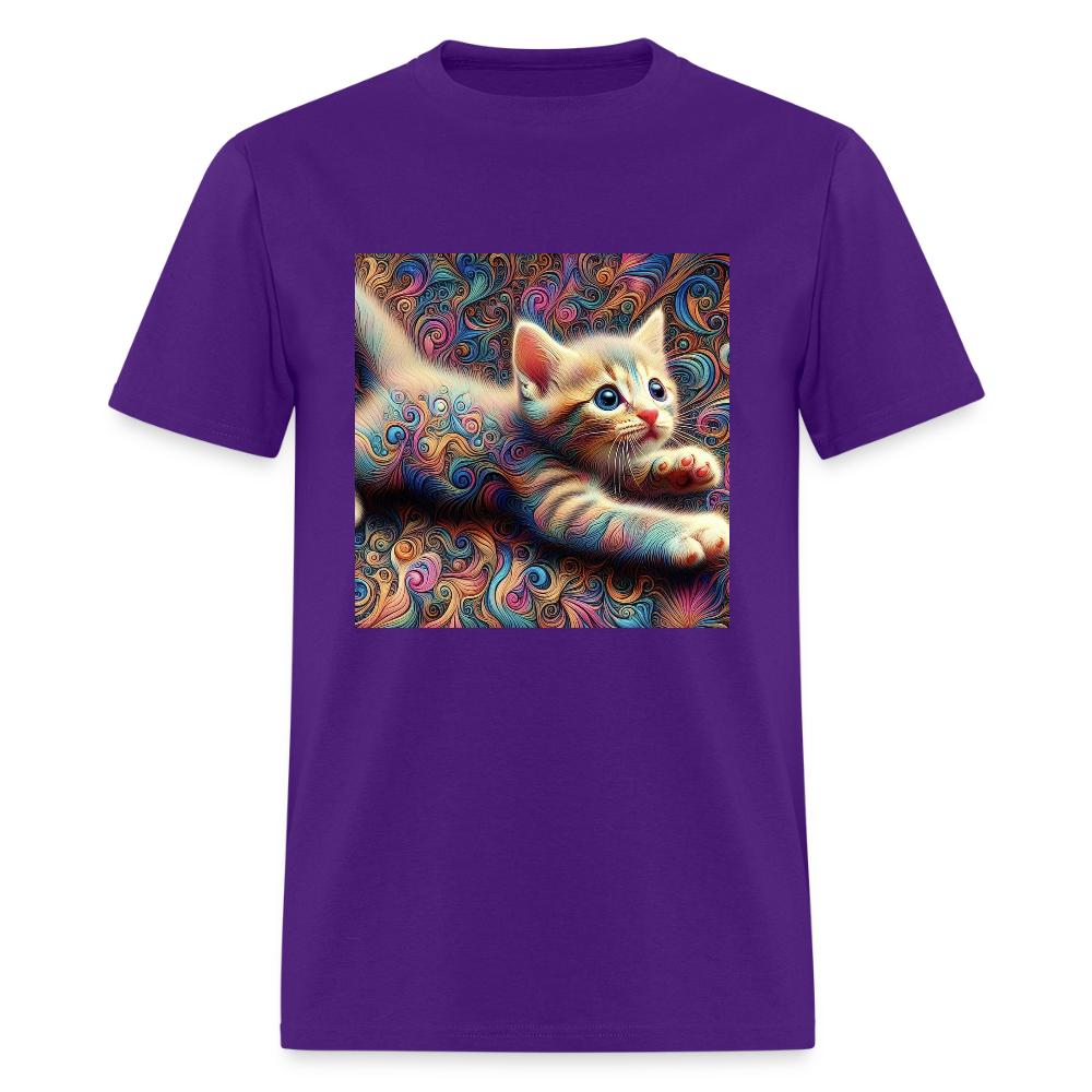 Tie Dye Kitten - purple