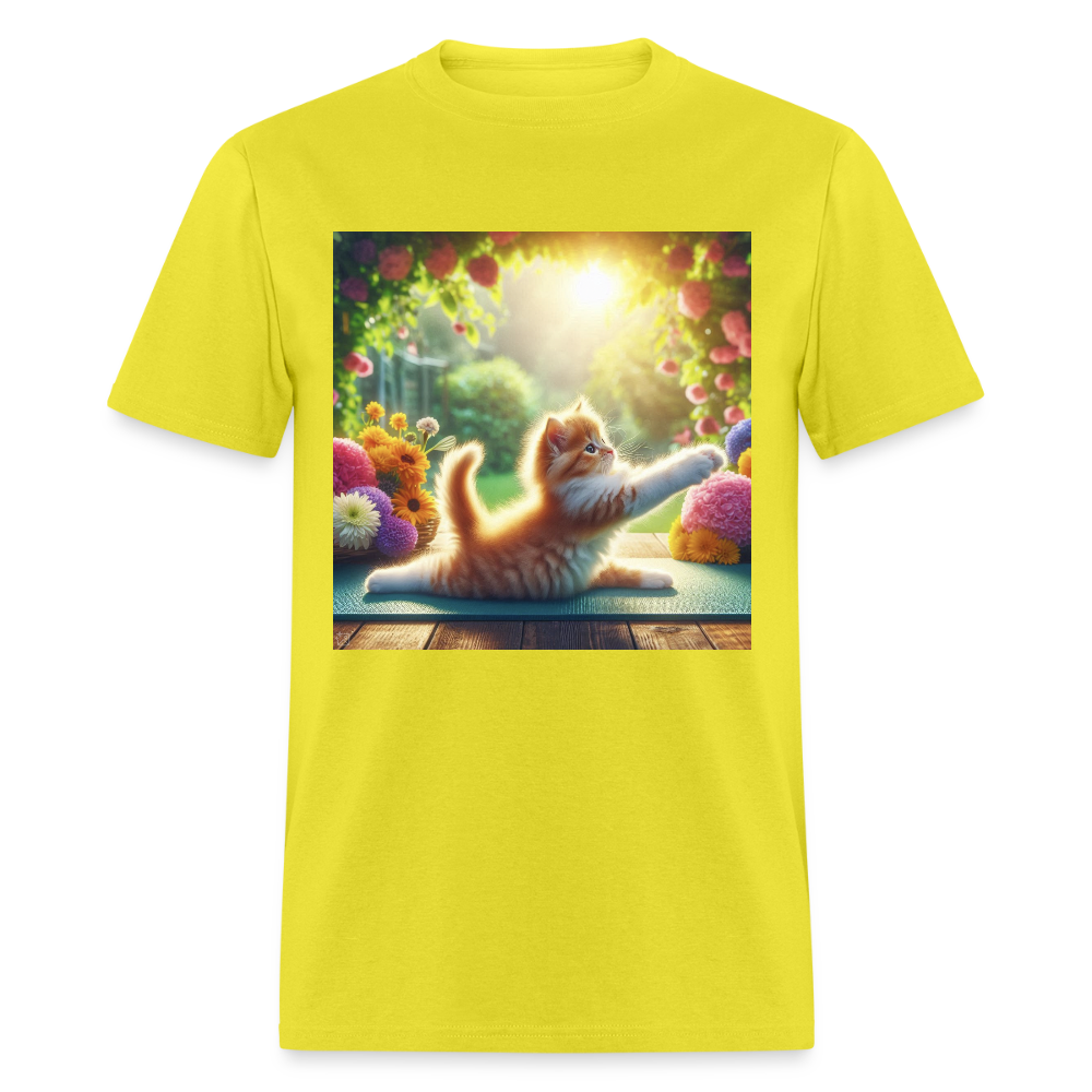 Yoga Kitten - yellow