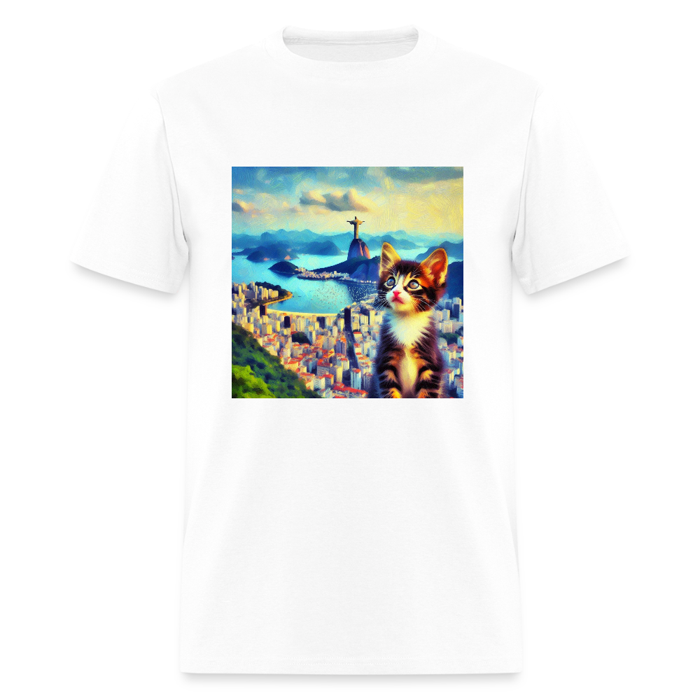 Rio de Janeiro Cat - white