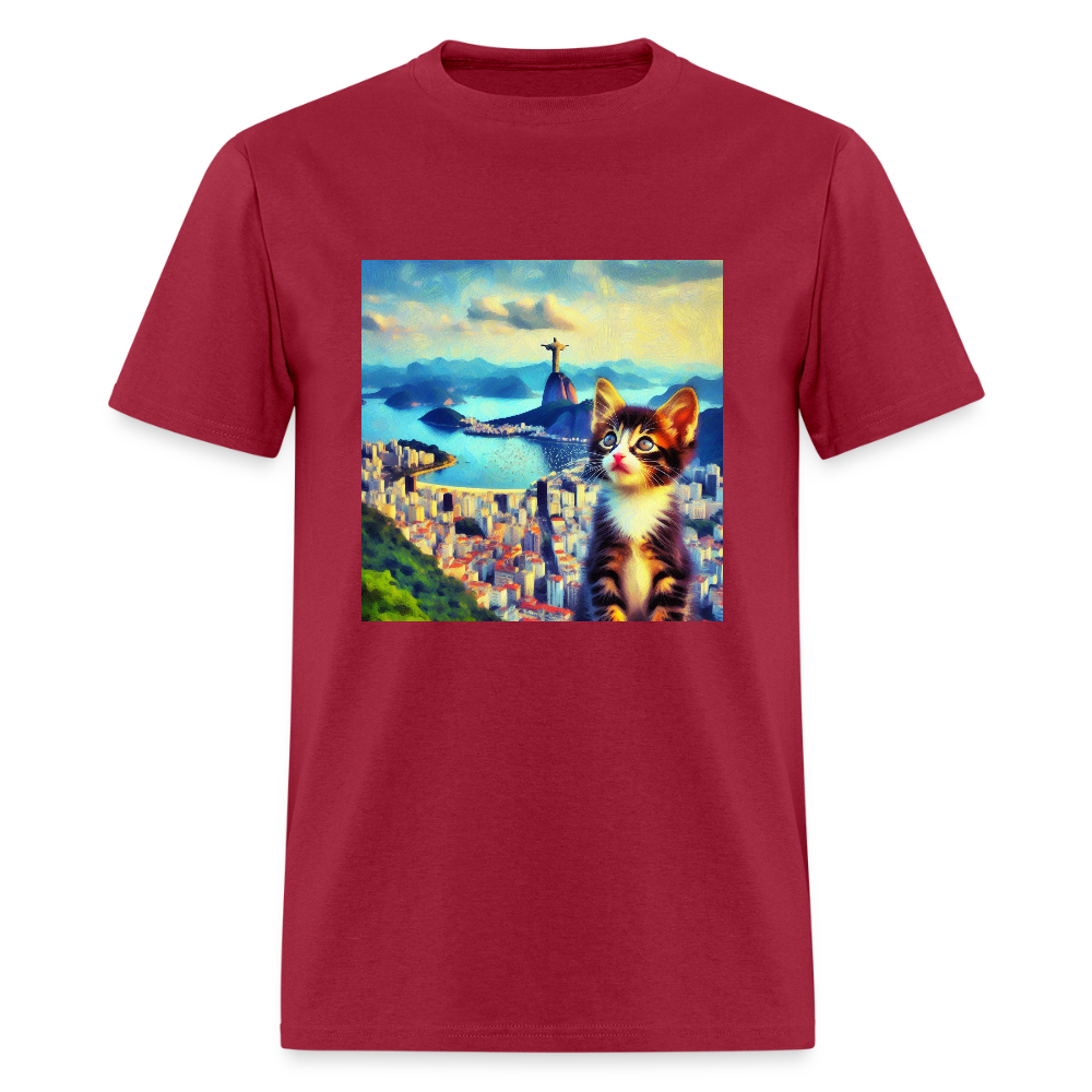 Rio de Janeiro Cat - dark red
