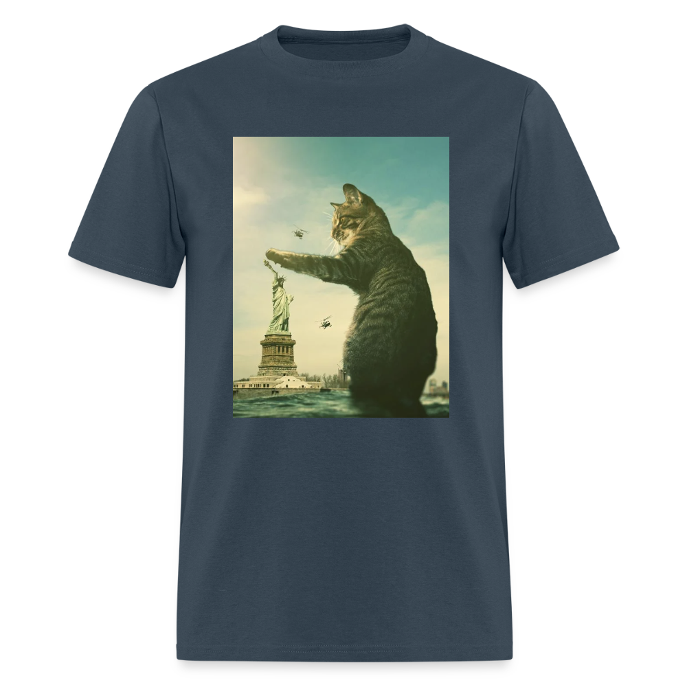 Statue of Liberty Cat -  blue dusk