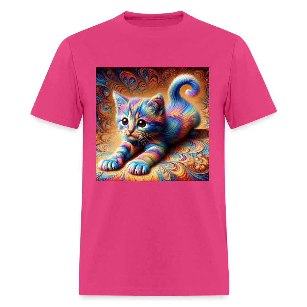 Tie Dye Kitten - fuchsia