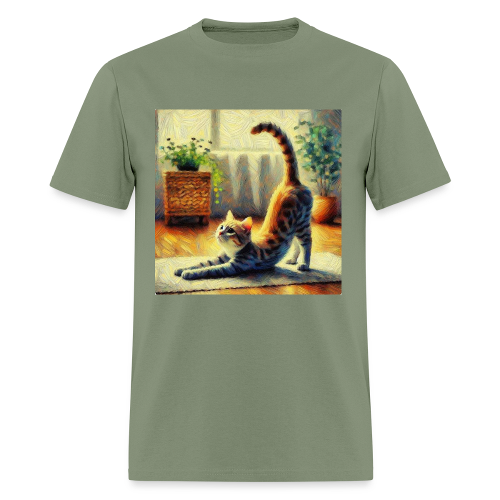 Yoga Cat - military green