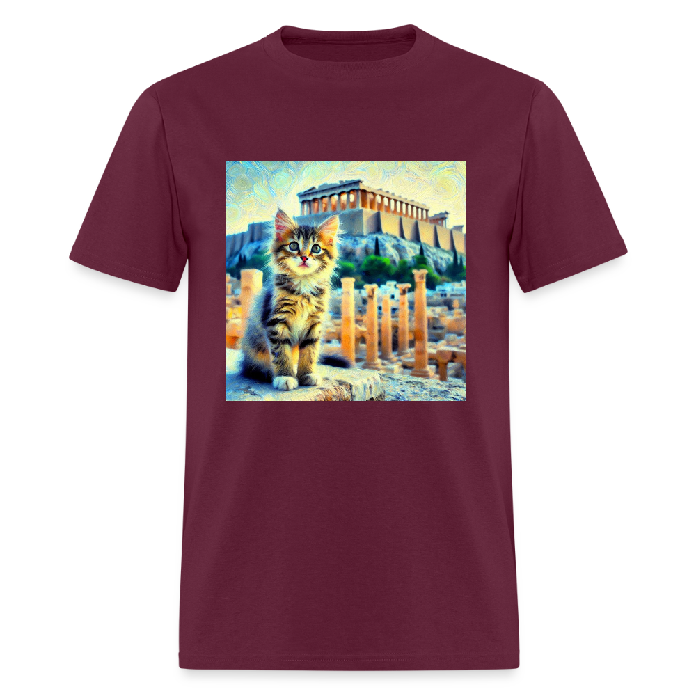 Acropolis Cat - burgundy