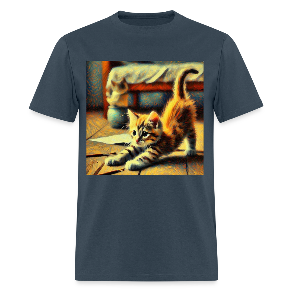 Yoga Kitten -  blue dusk