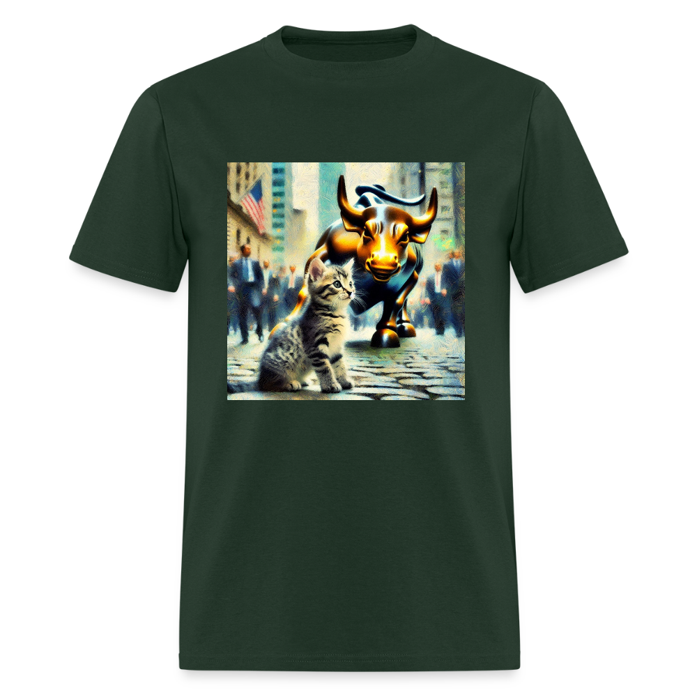 Wall Street Cat - forest green