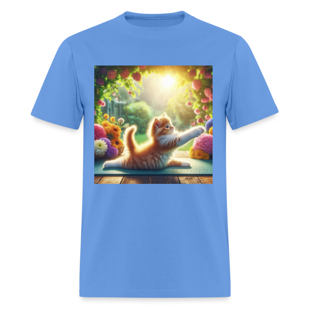 Yoga Kitten - carolina blue