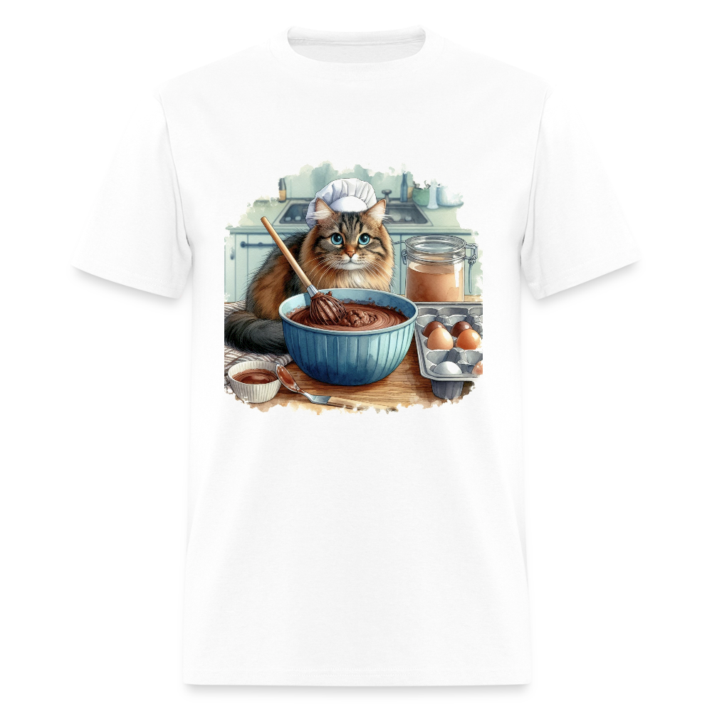 Baking Cat - white