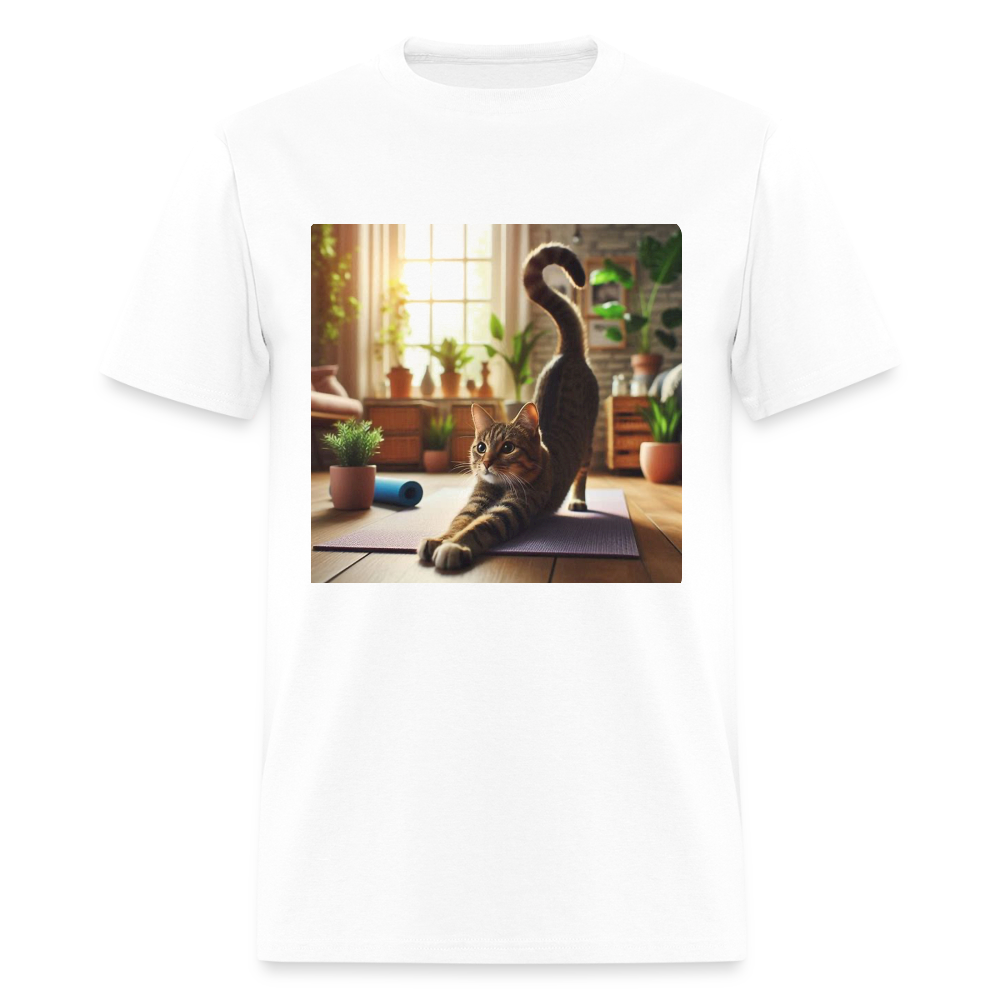 Yoga Cat - white