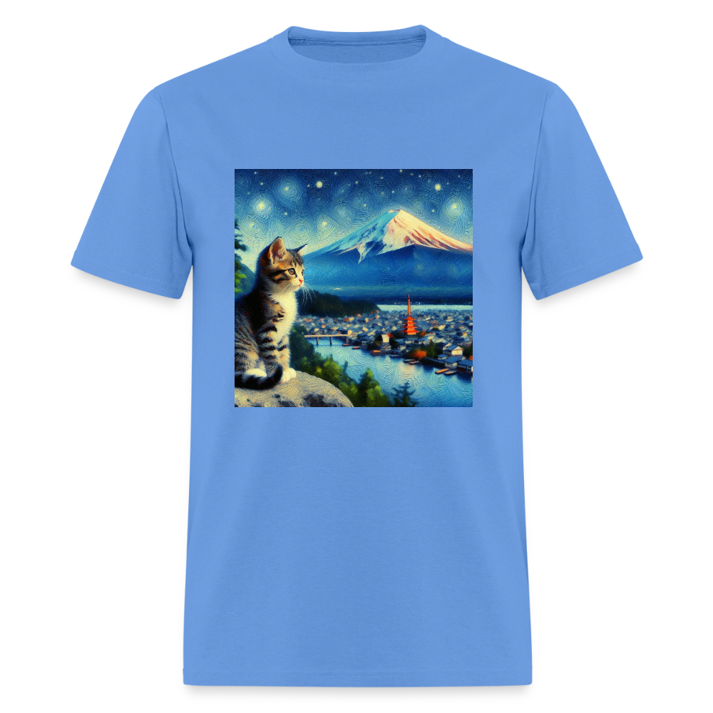 Mount Fuji Cat - carolina blue