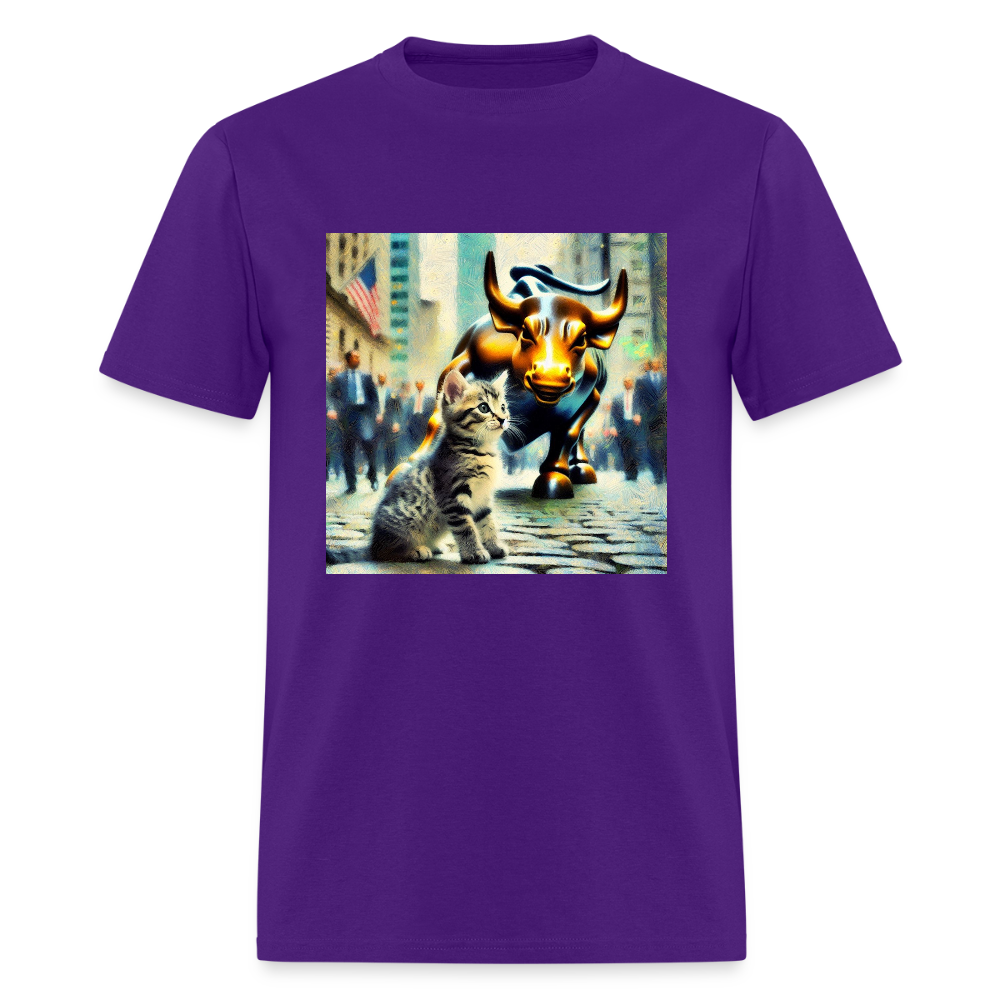 Wall Street Cat - purple