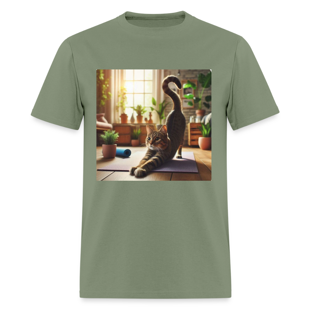 Yoga Cat - military green