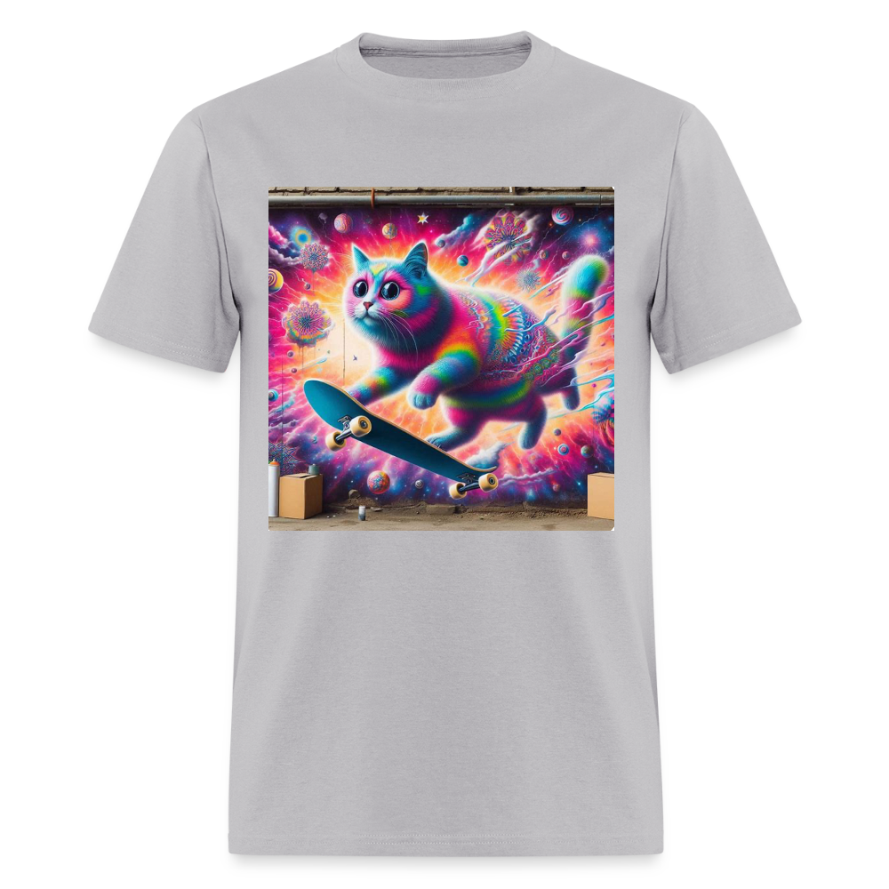 Psychedelic Skateboard Cat - gravel 