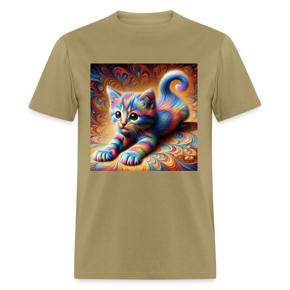 Tie Dye Kitten - khaki