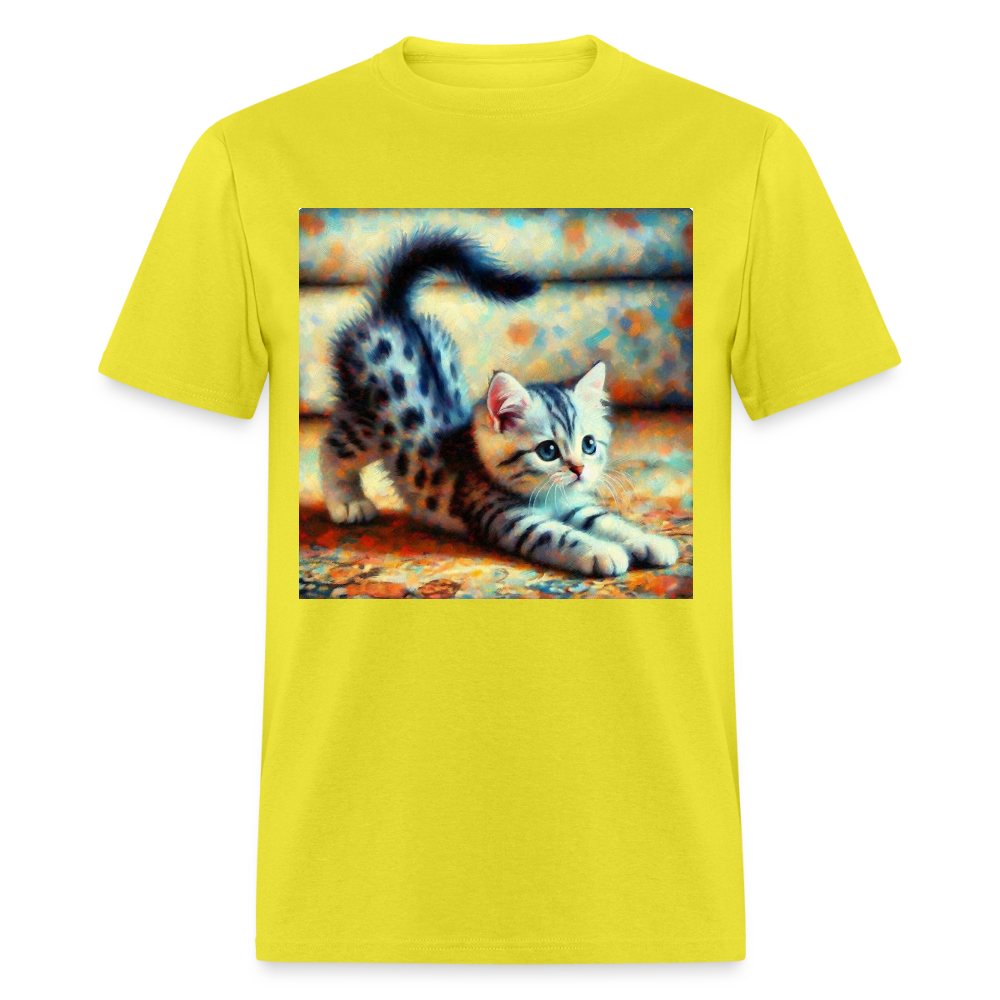 Yoga Kitten - yellow