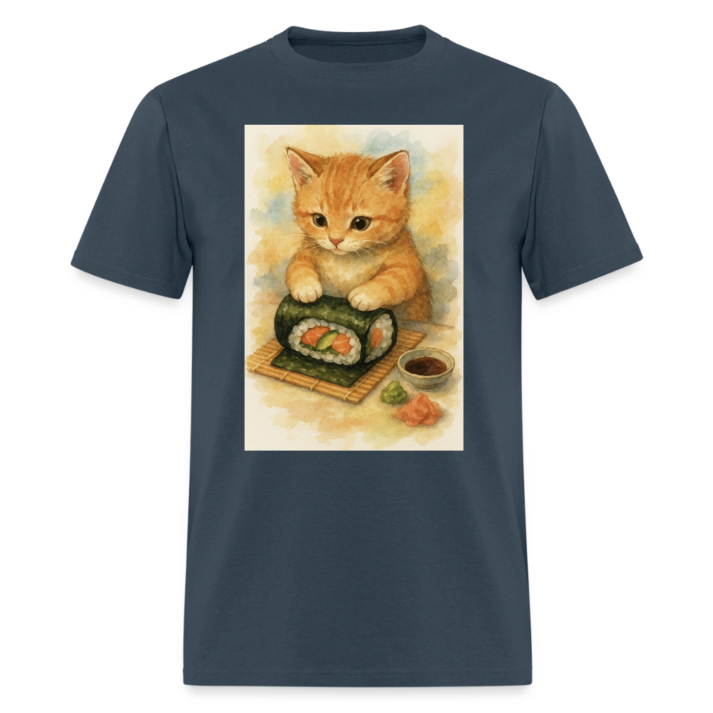 Sushi Chef Cat -  blue dusk
