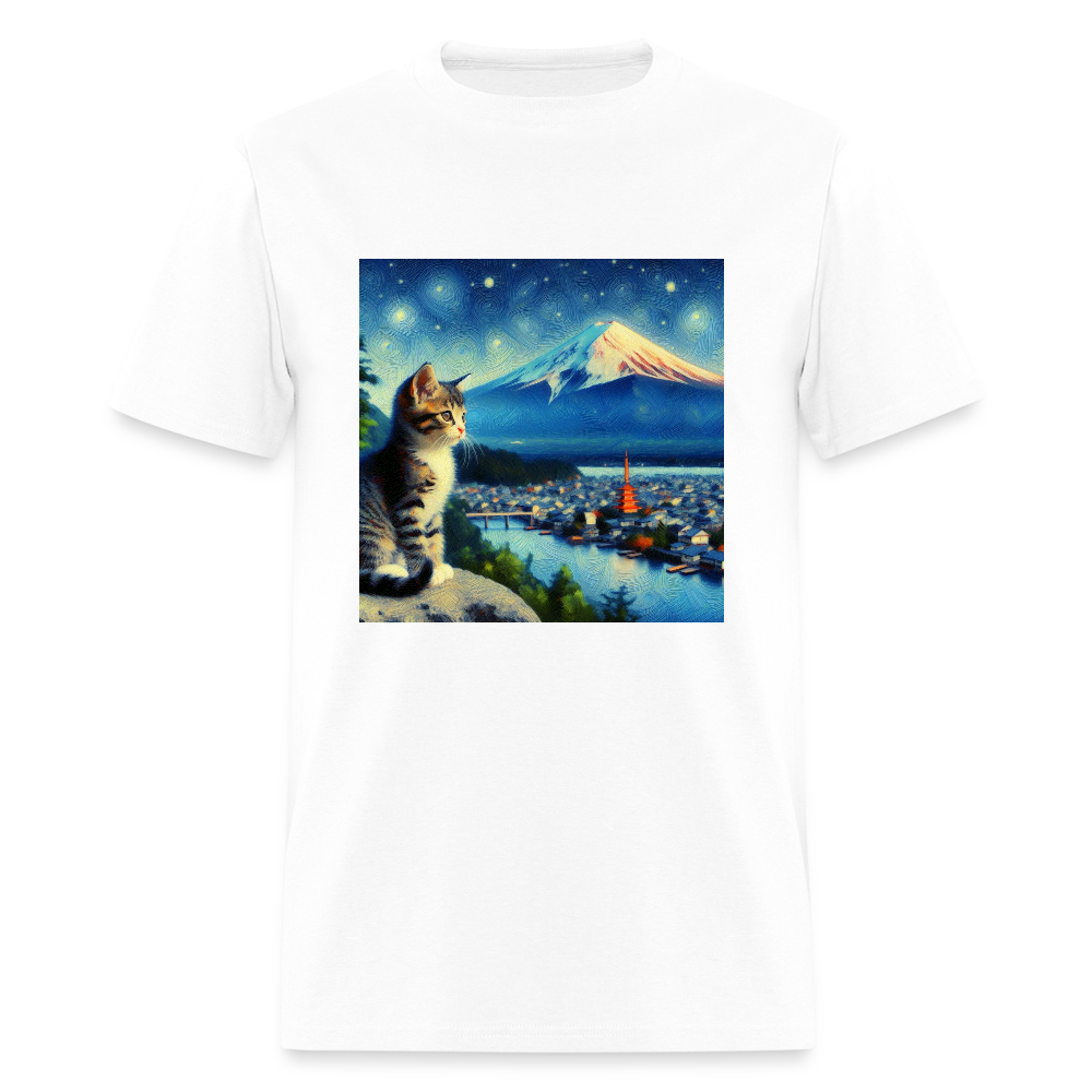 Mount Fuji Cat - white