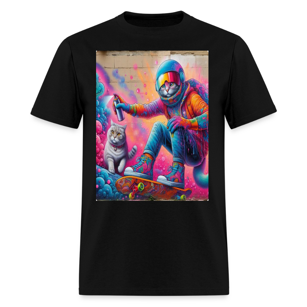 Graffiti Cat - black