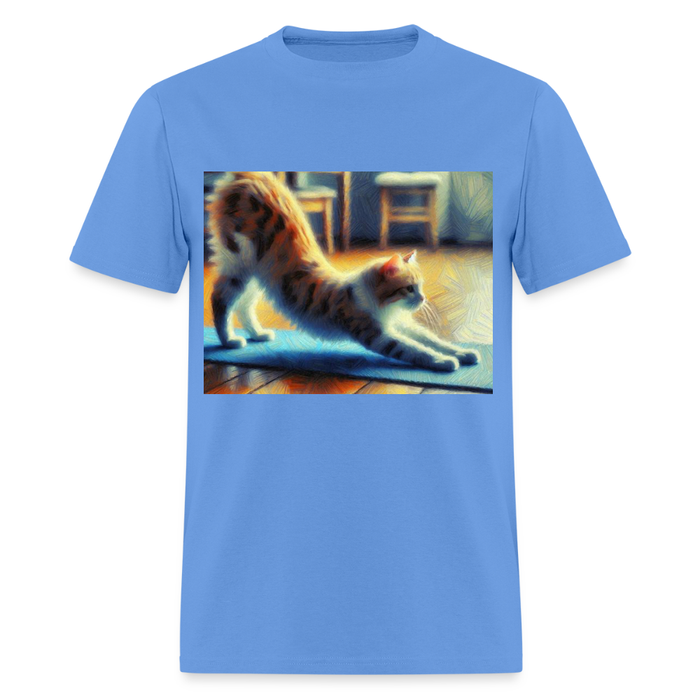 Yoga Cat - carolina blue