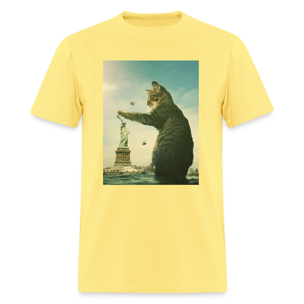 Statue of Liberty Cat - cornsilk