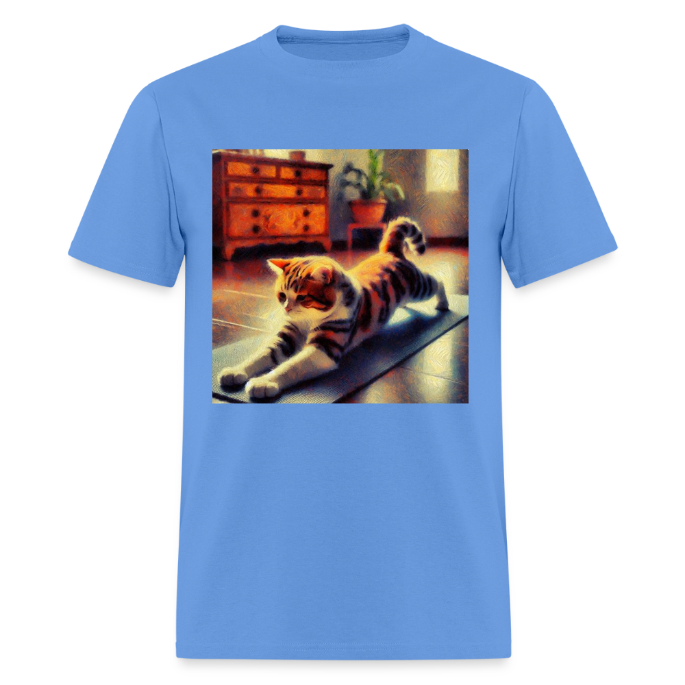 Yoga Cat - carolina blue