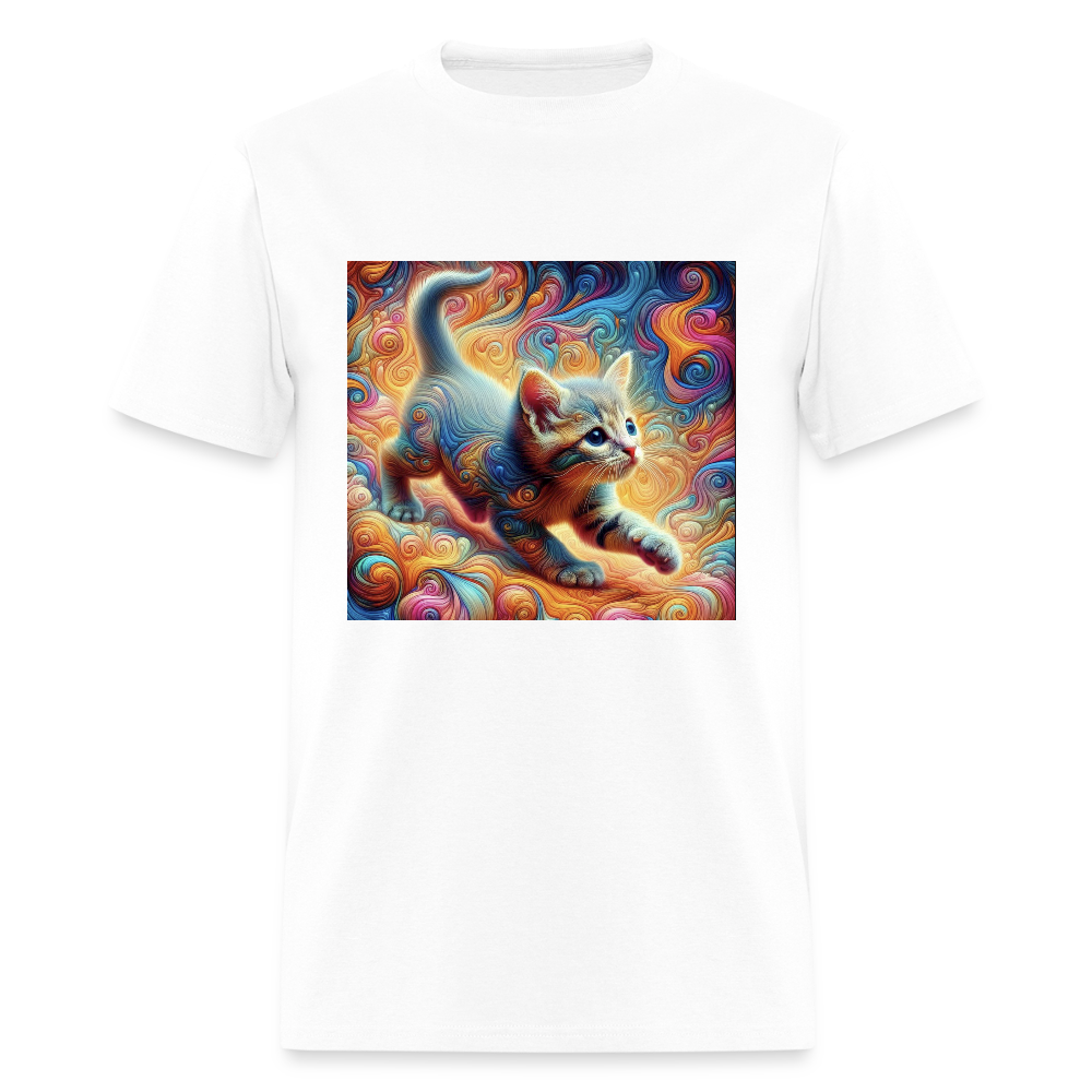 Tie Dye Kitten - white