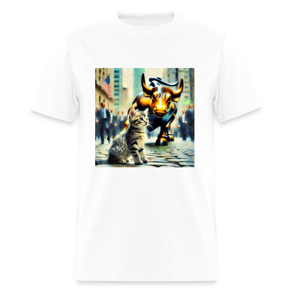 Wall Street Cat - white