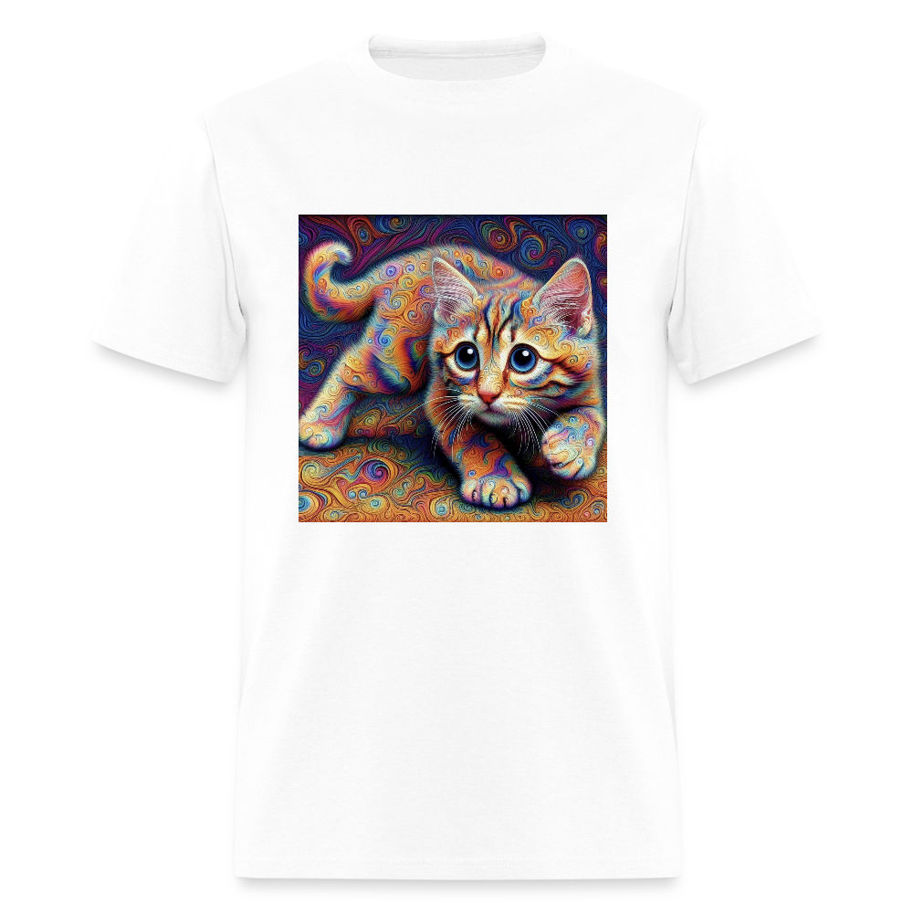 Tie Dye Kitten - white