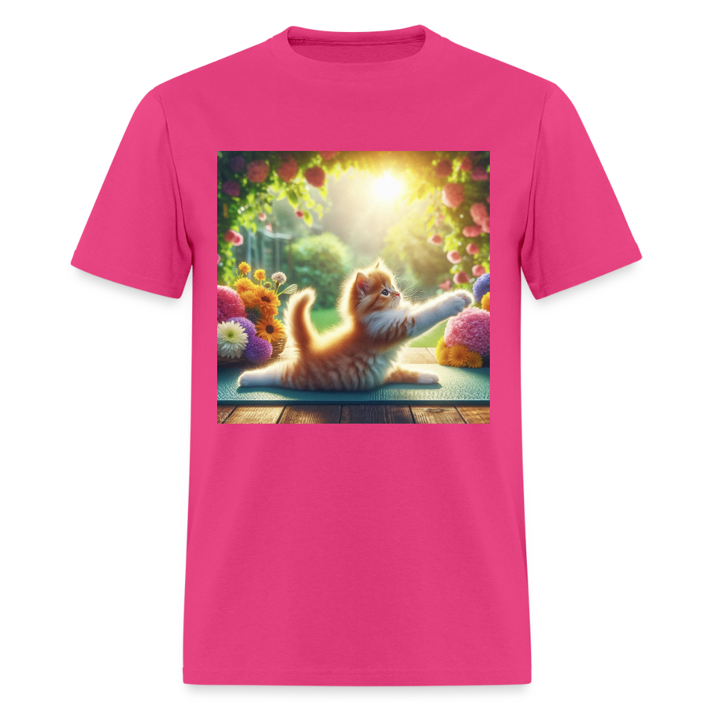 Yoga Kitten - fuchsia