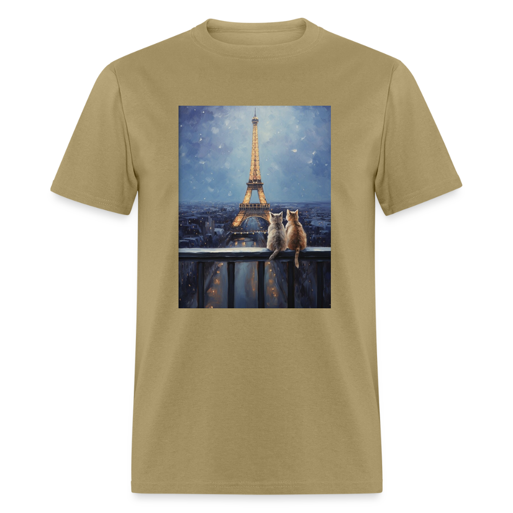 Eiffel Tower Kittens - khaki