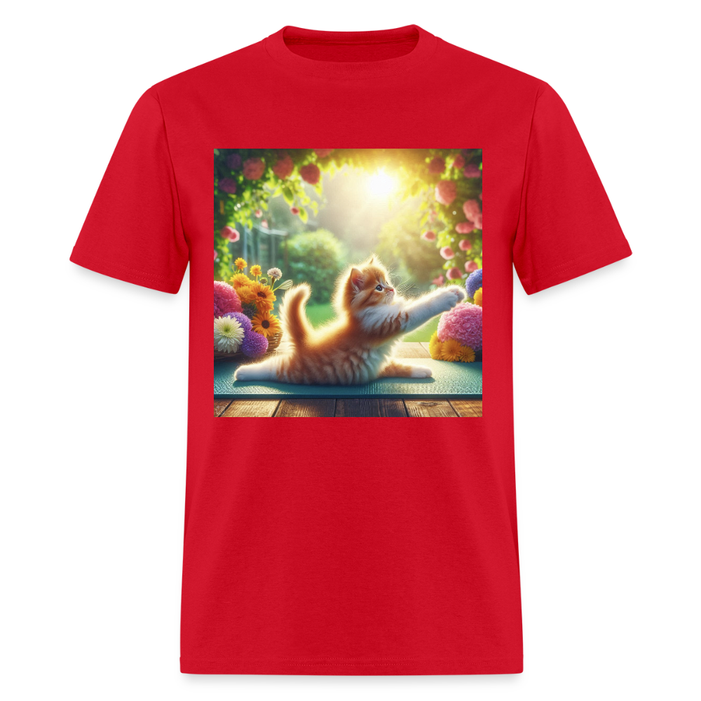 Yoga Kitten - red