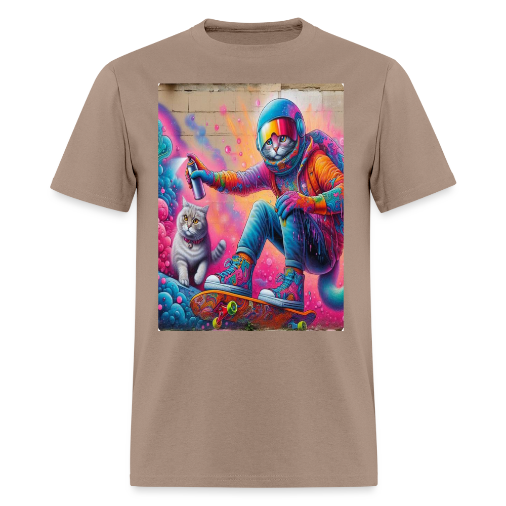 Graffiti Cat - brown savana