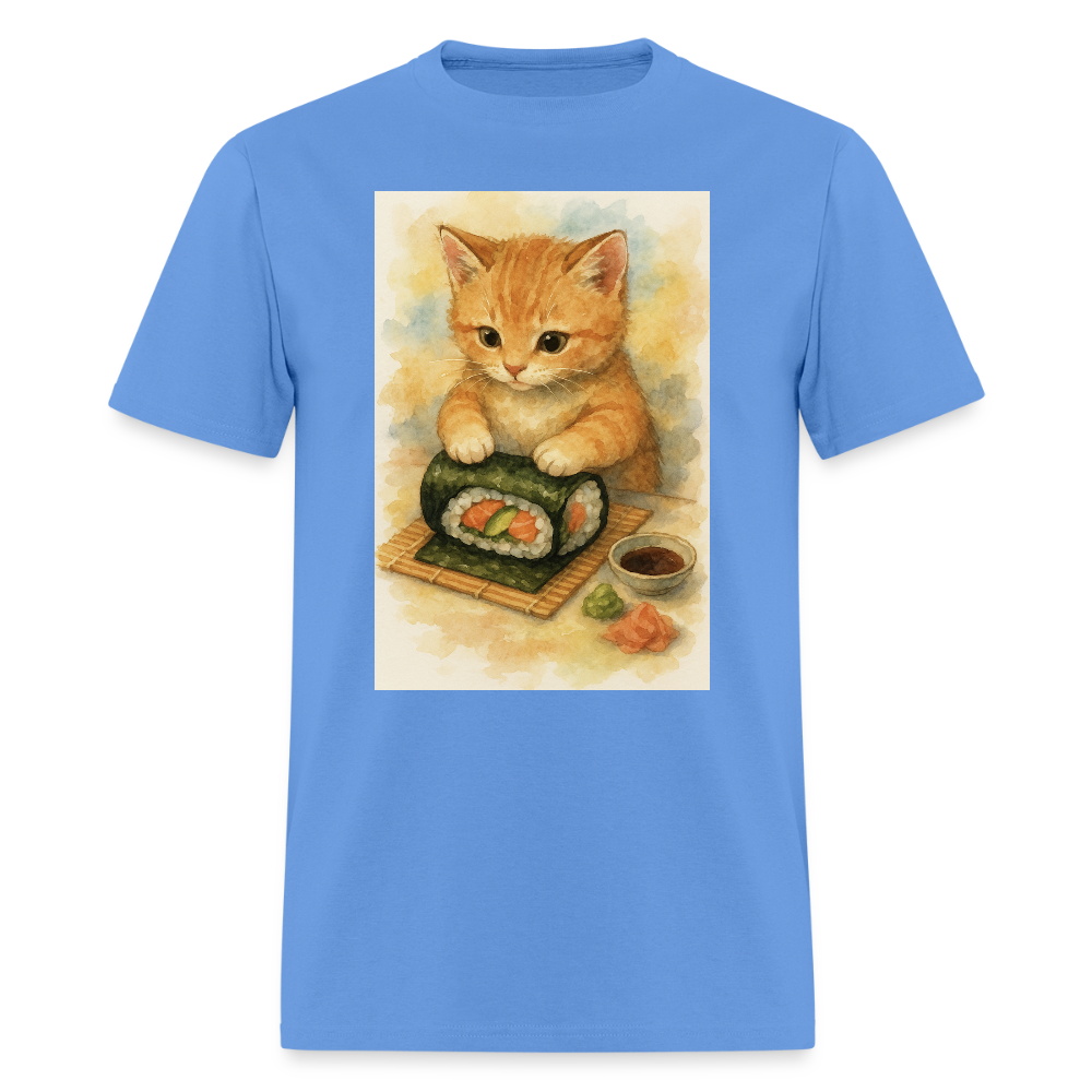 Sushi Chef Cat - carolina blue