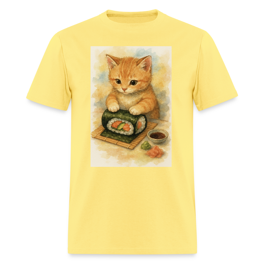 Sushi Chef Cat - cornsilk