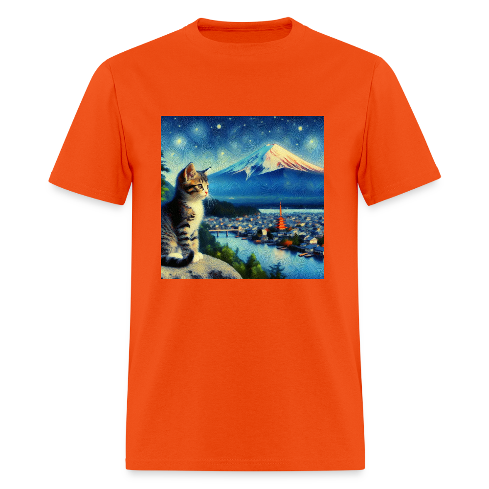 Mount Fuji Cat - orange