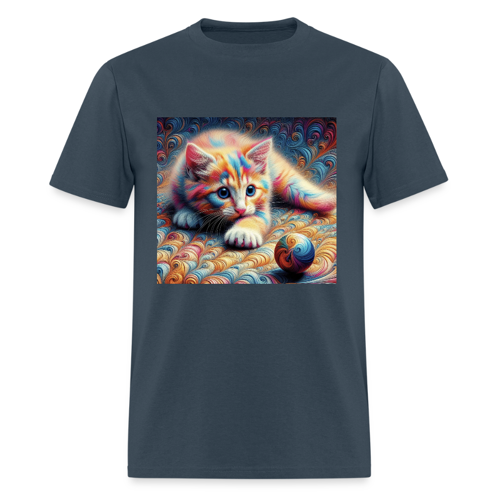 Tie Dye Kitten -  blue dusk