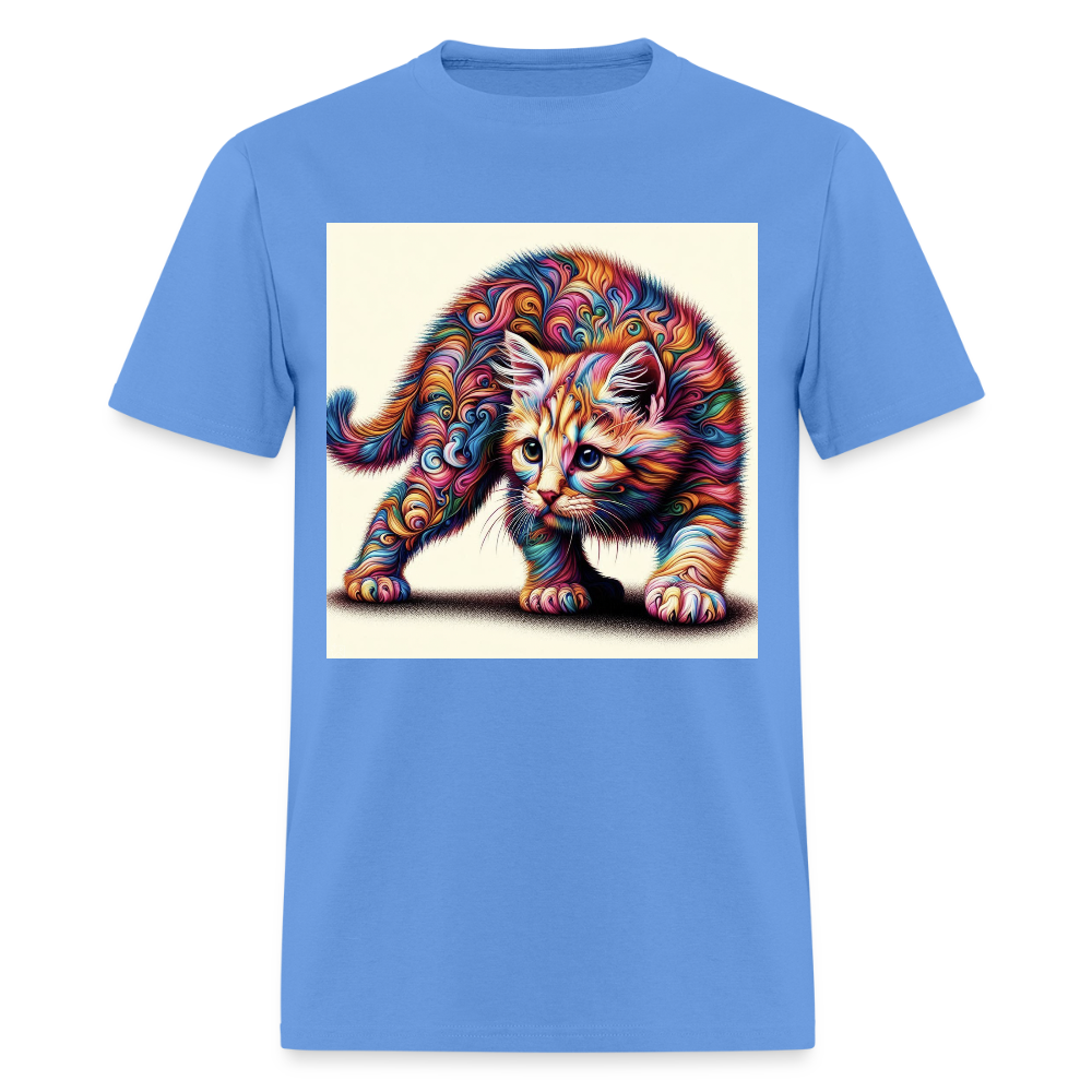 Tie Dye Kitten - carolina blue