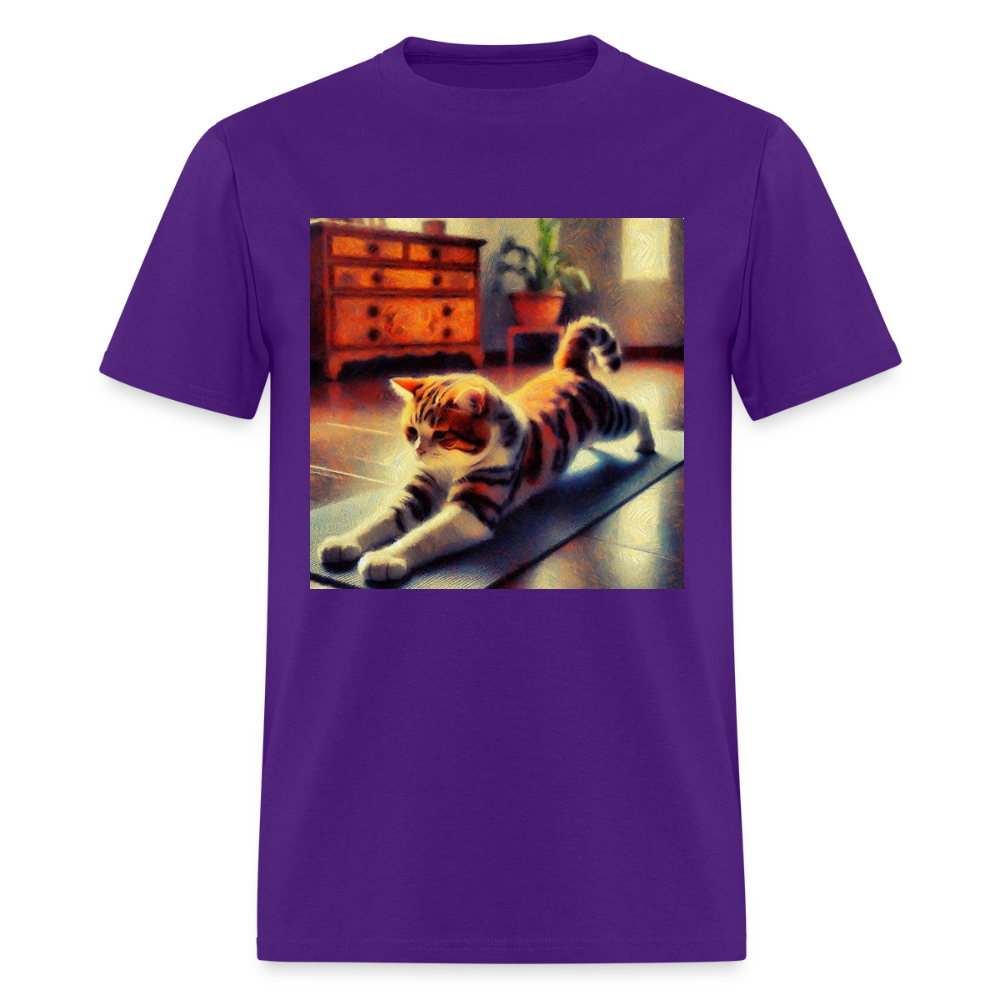 Yoga Cat - purple