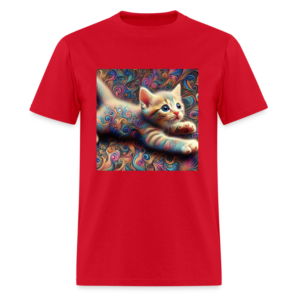 Tie Dye Kitten - red